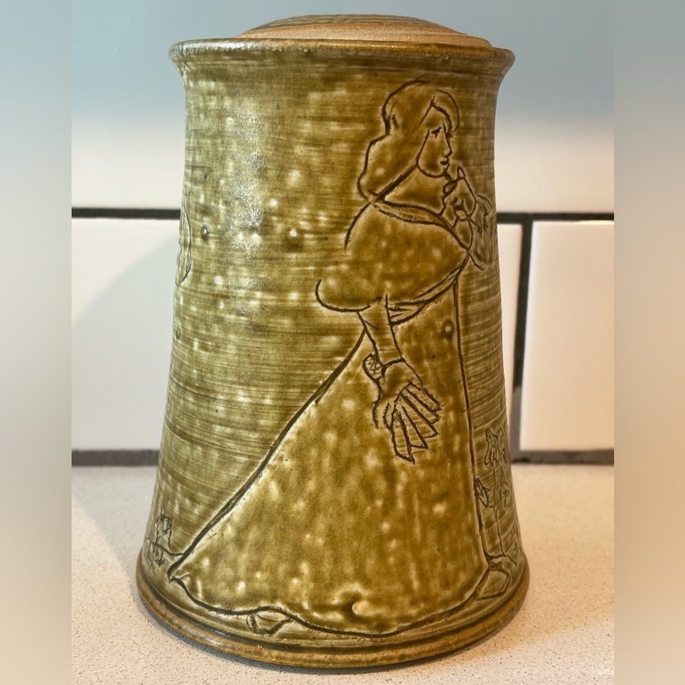 Vintage Handmade Studio Pottery Lidded Canister Vase – Storage Jar - Picture 4 of 8